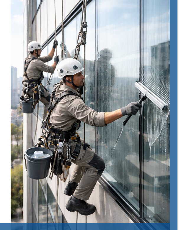 Мойка окон альпинистами в Ельце от 4621 р. | ВЫСОТНИК-Елц