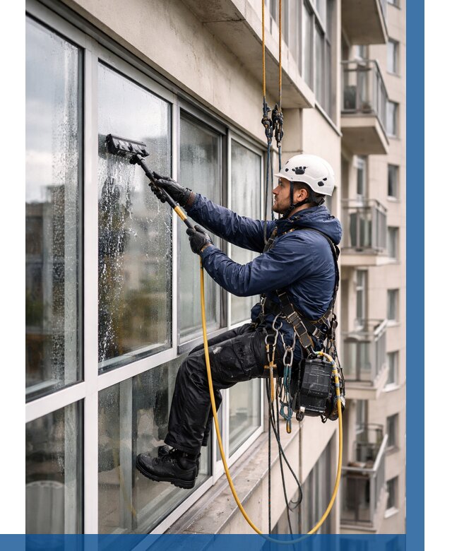 Мойка балконного остекления в Ельце от 3594 р. | ВЫСОТНИК-Елц