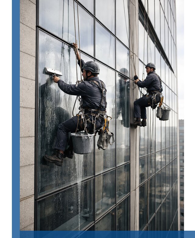 Профессиональная мойка стеклянных фасадов зданий в Ельце