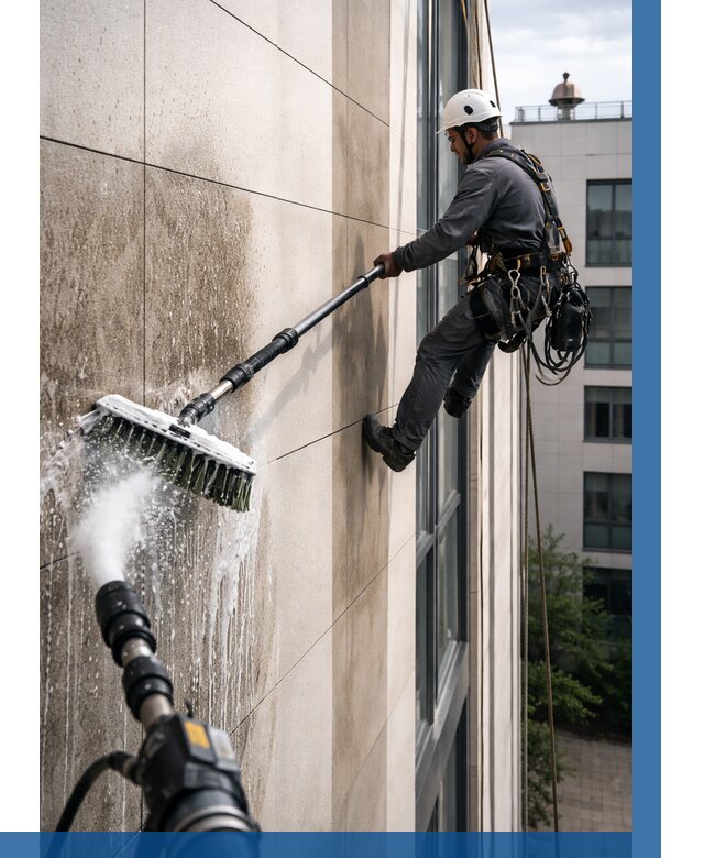 Мойка фасада из керамогранита в Ельце от 308 р. | ВЫСОТНИК-Елц