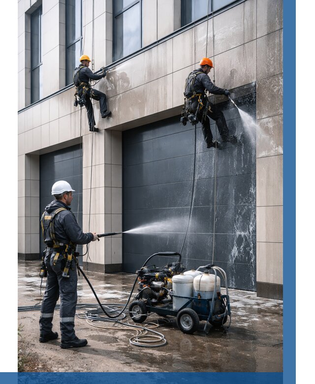 Послестроительная мойка фасада в Ельце от 308 р. | ВЫСОТНИК-Елц