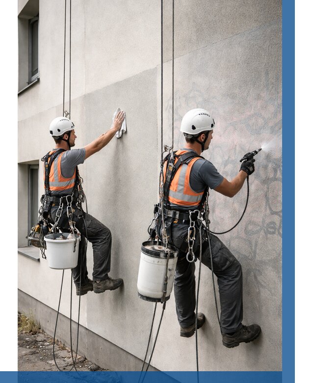 Антиграффити покрытие фасада в Ельце от 616 р. | ВЫСОТНИК-Елц