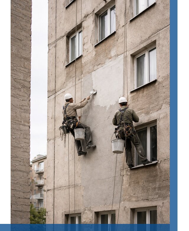 Косметический ремонт фасада в Ельце от 1129 р. | ВЫСОТНИК-Елц