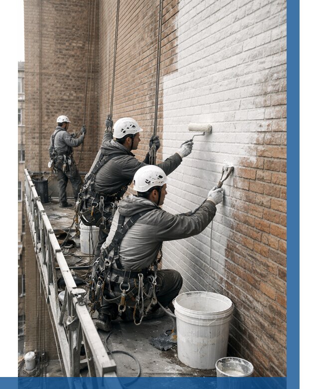 Покраска кирпичного фасада в Ельце от 359 р. | ВЫСОТНИК-Елц