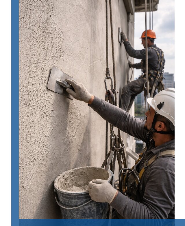 Декоративная штукатурка фасада с утеплением и защитой в Ельце