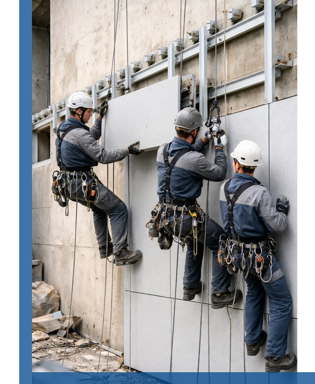 Монтаж вентилируемого фасада в Ельце под ключ с гарантией качества