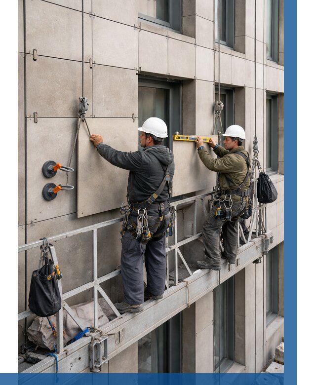 Монтаж керамогранита на фасад в Ельце от 2567 р. | ВЫСОТНИК-Елц