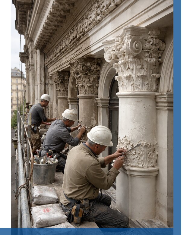 Реставрация фасадной лепнины в Ельце от 2567 р. | ВЫСОТНИК-Елц