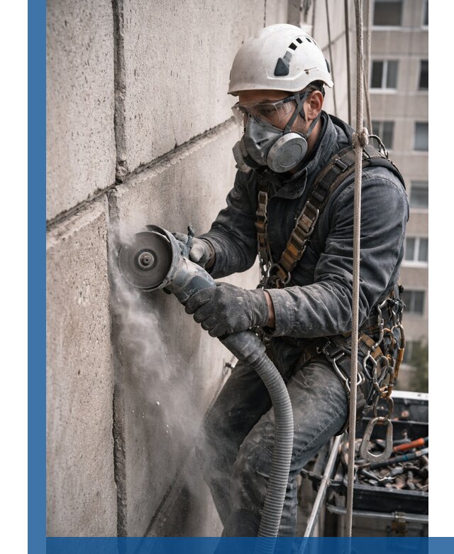 Штробление межпанельных швов в Ельце качественно и быстро