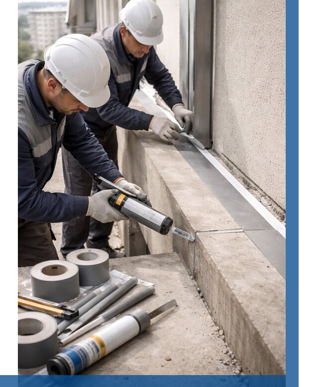 Герметизация примыкания балкона в Ельце от 4621 р. | ВЫСОТНИК-Елц