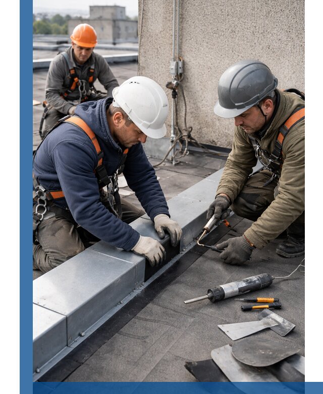 Ремонт кровельных примыканий в Ельце профессионально