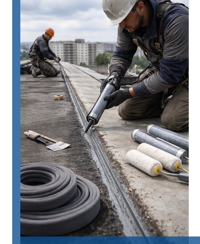 Герметизация швов кровли в Ельце с гарантией герметичности