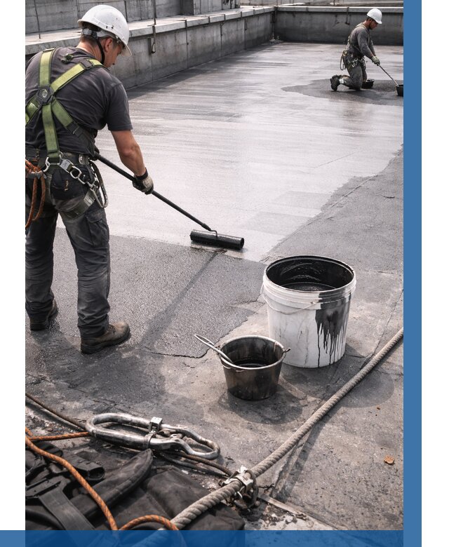 Гидроизоляция кровли жидкой резиной в Ельце от 513 р. | ВЫСОТНИК-Елц