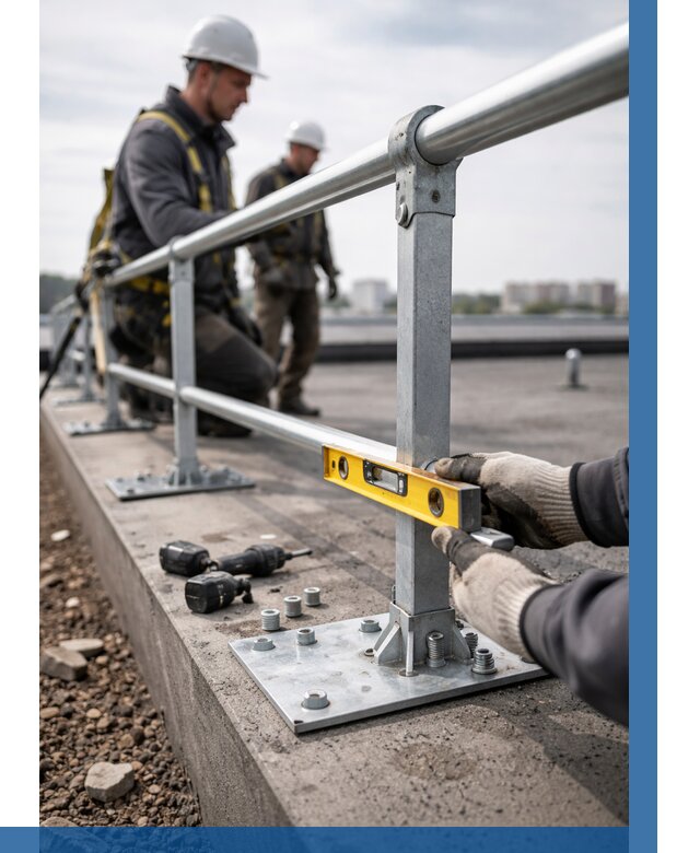 Монтаж кровельного ограждения в Ельце от 1232 р. | ВЫСОТНИК-Елц