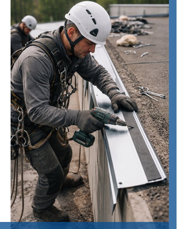 Монтаж капельника на кровле в Ельце от 308 р. | ВЫСОТНИК-Елц