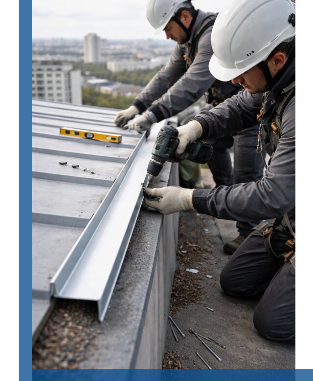 Монтаж капельника на кровле в Ельце с гарантией качества