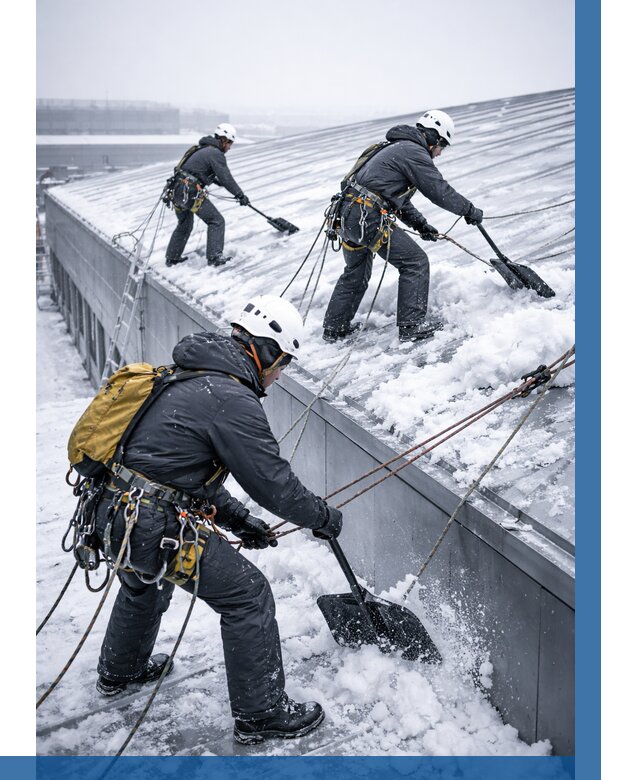 Очистка навесов от снега в Ельце от 4621 р. | ВЫСОТНИК-Елц