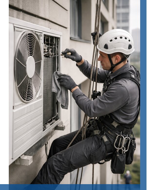 Обслуживание внешнего блока кондиционера в Ельце от 2772 р.ВЫСОТНИК-Елц