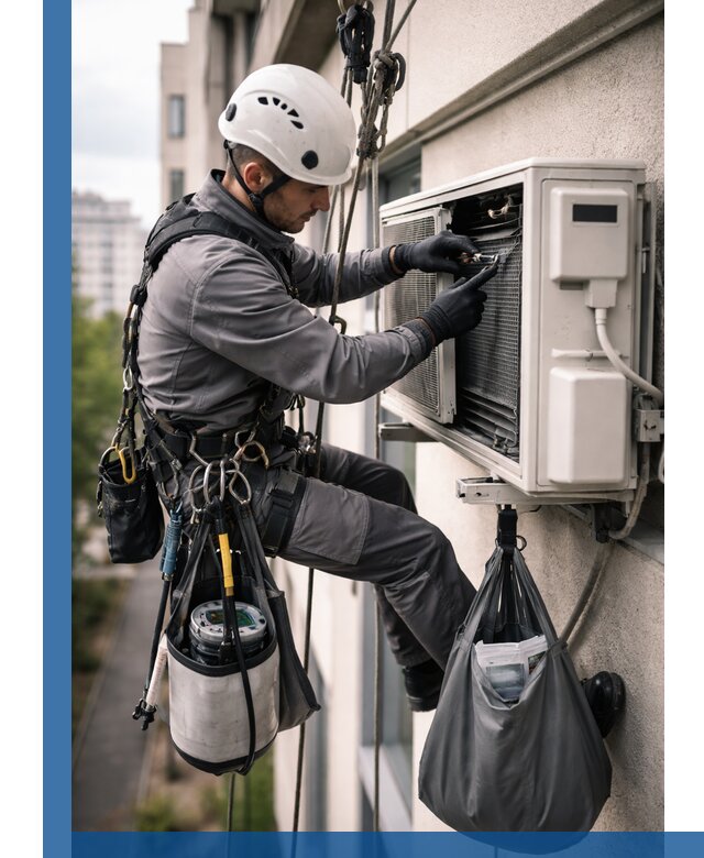 Обслуживание внешнего блока кондиционера в Ельце профессионально