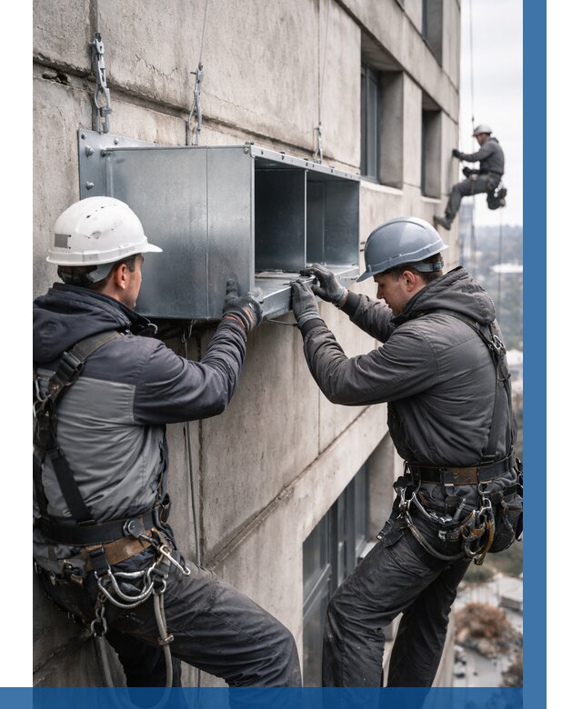 Монтаж вентиляционных коробов в Ельце от 3080 р. | ВЫСОТНИК-Елц