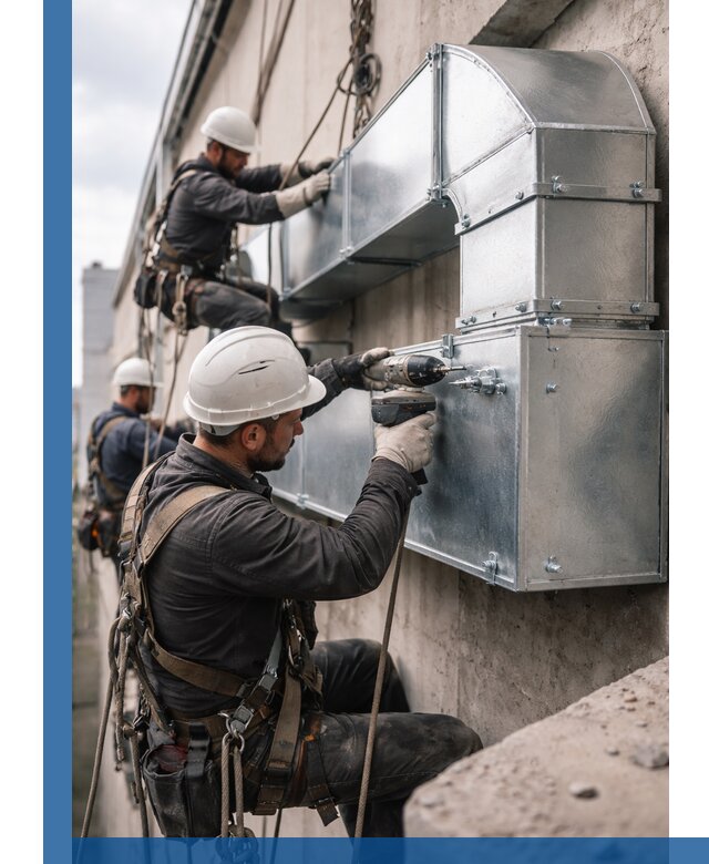 Профессиональный монтаж вентиляционных коробов в Ельце под ключ