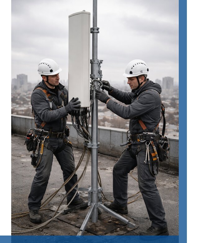 Монтаж антенн связи на крыше в Ельце от 8728 р. | ВЫСОТНИК-Елц