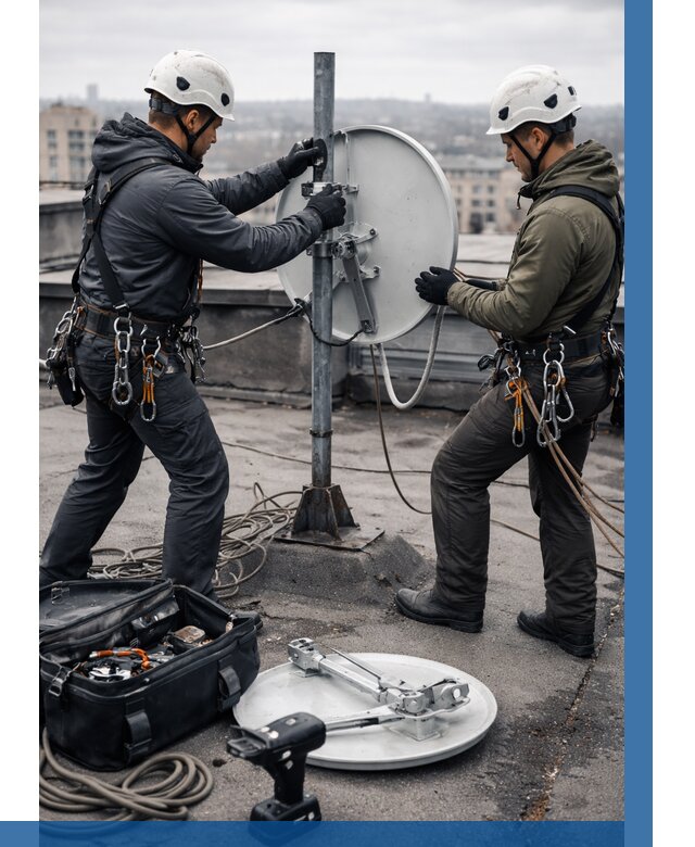 Демонтаж антенн на крыше в Ельце от 4621 р. | ВЫСОТНИК-Елц