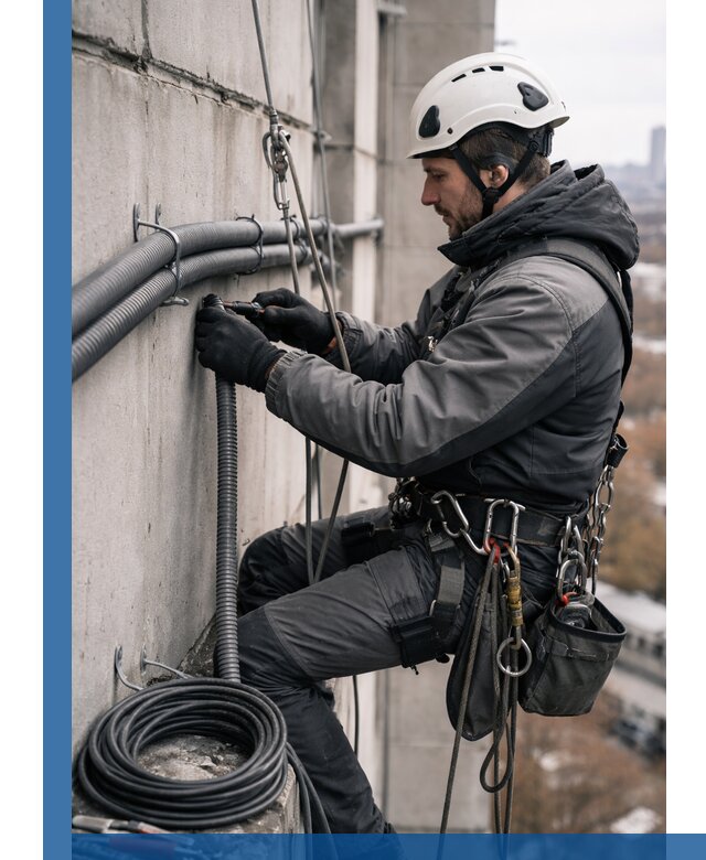 Профессиональный монтаж гофры для кабеля в Ельце с гарантией