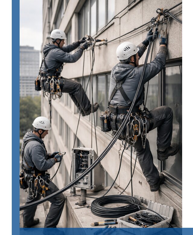 Прокладка оптоволоконного кабеля в Ельце под ключ с тестированием