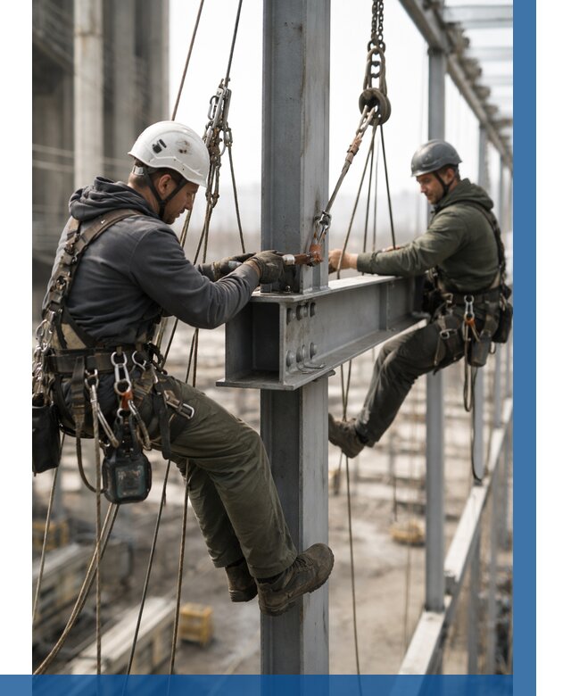 Монтаж металлоконструкций на высоте в Ельце от 3594 р. | ВЫСОТНИК-Елц