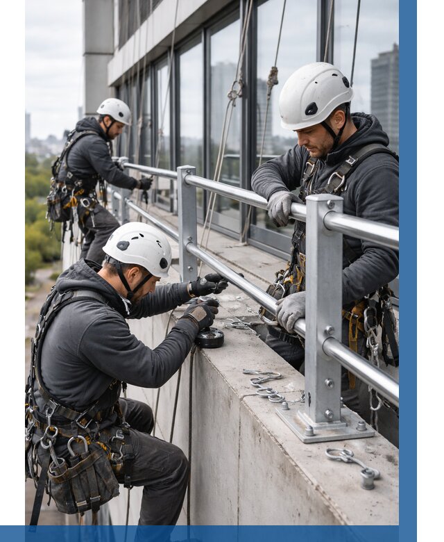 Монтаж ограждений на высоте в Ельце, от 1232 р. | ВЫСОТНИК-Елц