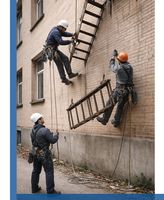 Демонтаж пожарной лестницы в Ельце быстро и безопасно