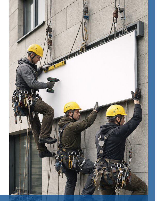 Монтаж рекламной вывески в Ельце от 8214 р. | ВЫСОТНИК-Елц