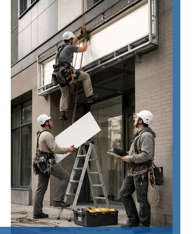 Монтаж светового короба в Ельце от 6674 р. | ВЫСОТНИК-Елц