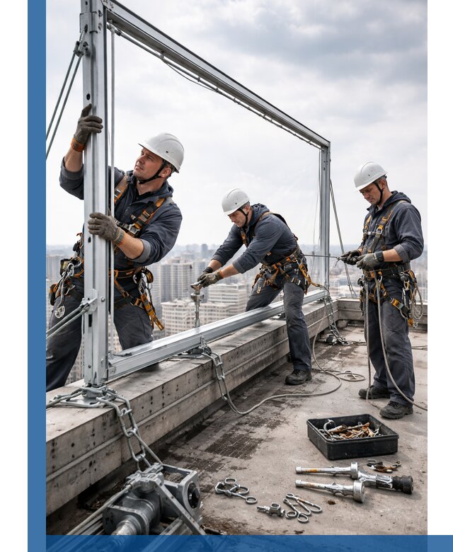 Монтаж крышных рекламных конструкций под ключ в Ельце