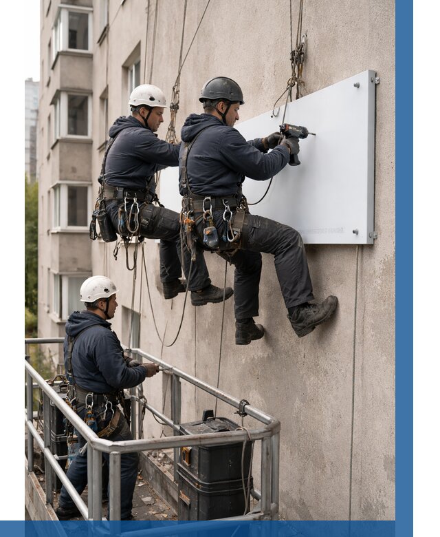 Монтаж табличек и указателей в Ельце от 3594 р. | ВЫСОТНИК-Елц