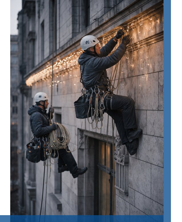 Монтаж новогодней иллюминации в Ельце от 8728 р. | ВЫСОТНИК-Елц