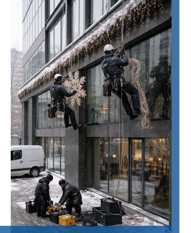 Демонтаж новогоднего оформления в Ельце от 5647 р. | ВЫСОТНИК-Елц