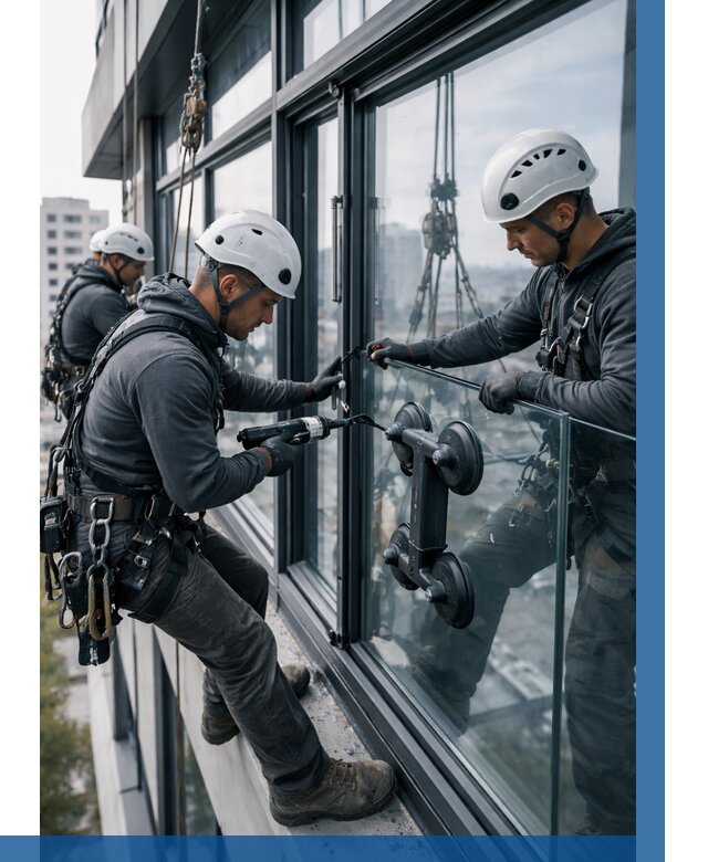 Витражное остекление зданий в Ельце от 3594 р. | ВЫСОТНИК-Елц