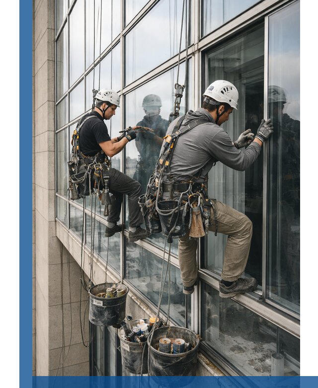 Ремонт витражных конструкций и фасадного остекления в Ельце