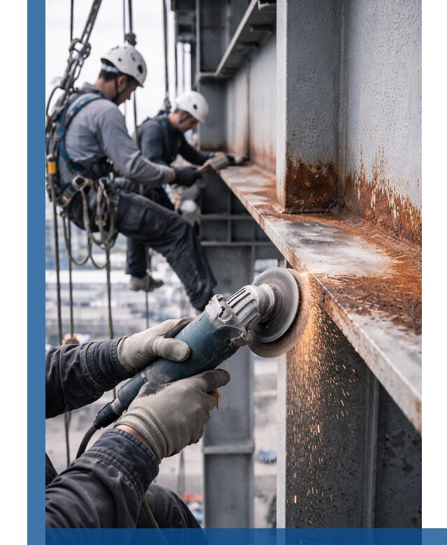 Зачистка металла от ржавчины и подготовка поверхностей в Ельце