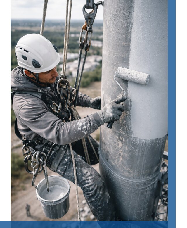Покраска мачт связи под ключ в Ельце от 873 р. | ВЫСОТНИК-Елц