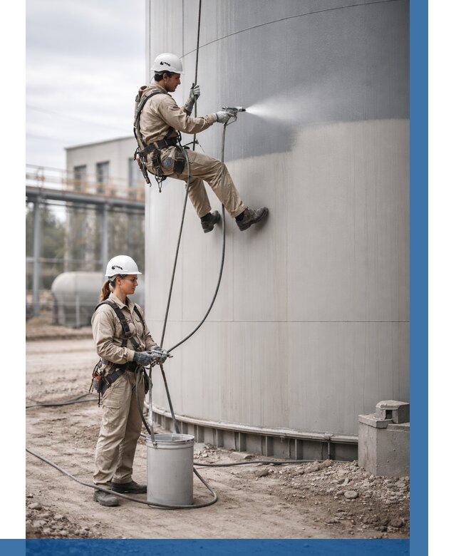 Покраска резервуаров в Ельце от 1232 р. | ВЫСОТНИК-Елц — заказать