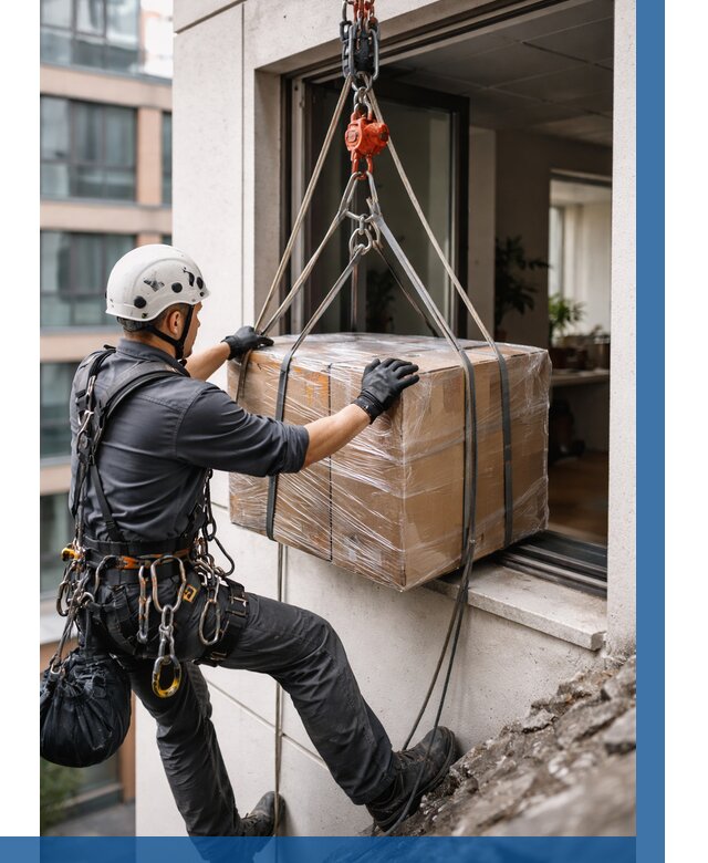 Подъем груза через окно в Ельце от 4621 р. | ВЫСОТНИК-Елц