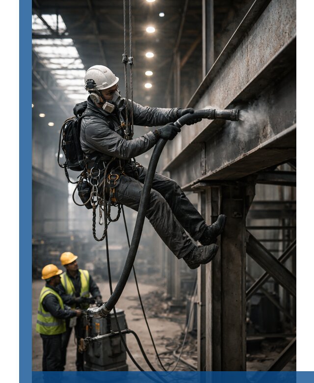 Обеспыливание конструкций в цехах промышленного производства в Ельце