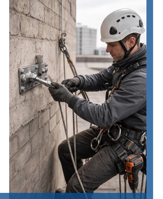 Установка анкерных точек в Ельце от 3594 р. | ВЫСОТНИК-Елц